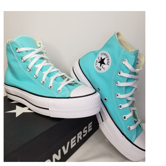 Converse CTAS Lift Hi Tops Brand New Women's Size 7.5 Cyan A07570F NWT - Picture 1 of 7